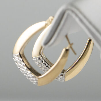 Two Tone Hoops 925 10 K 9