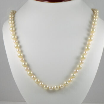 Vintage Long Cultured Pearl Necklace 1