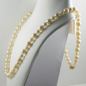 Vintage Long Cultured Pearl Necklace 10