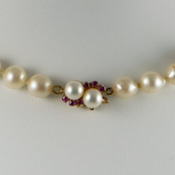 Vintage Long Cultured Pearl Necklace 13