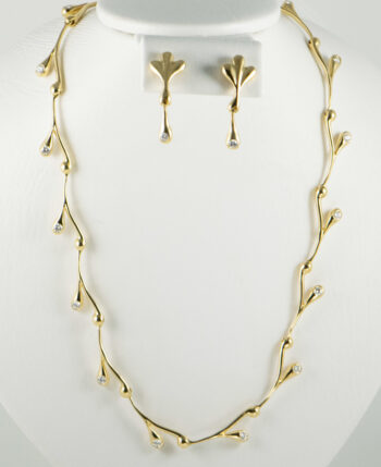 18 K Y Gold Necklace with Diamonds Set 3 2020 12 04 051425