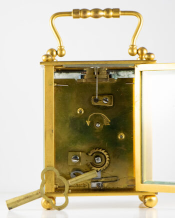 France Brass Carriage clock 14