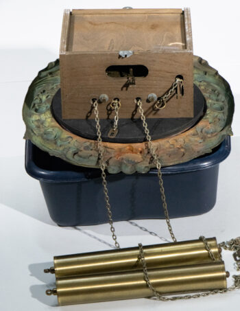 Grandfather clock Movement with Weights for Parts 5