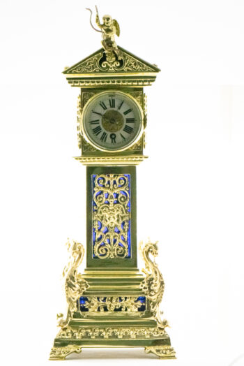 Brass Mantel Clock No Name French Movement 13