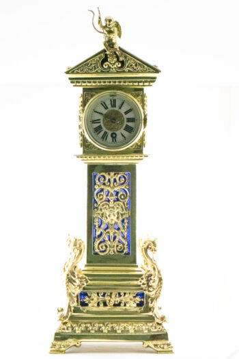 Brass Mantel Clock No Name French Movement 14