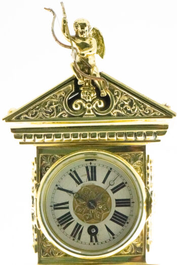 Brass Mantel Clock No Name French Movement 15