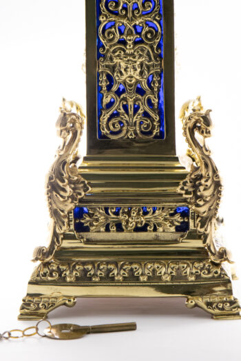 Brass Mantel Clock No Name French Movement 17