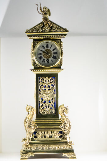 Brass Mantel Clock No Name French Movement 2