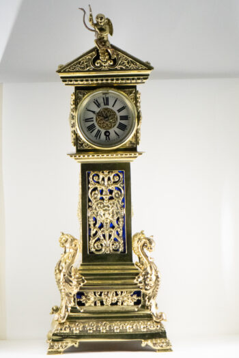 Brass Mantel Clock No Name French Movement 6