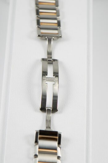 Cartier Francais S S Two Tone w Pink G Band 8