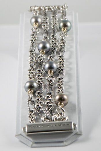 D Y Tahitian Pearls Bracelet 925 750 1