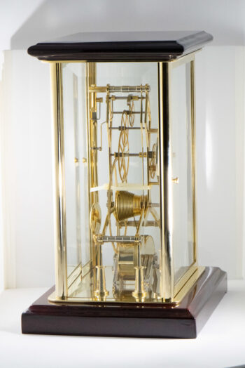 Great Wheel Skeleton Mantel Clocl Fusee Mov 11