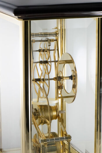 Great Wheel Skeleton Mantel Clocl Fusee Mov 14