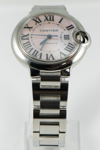S S Cartier Blue Ballon Mother of Pearl Dial 6
