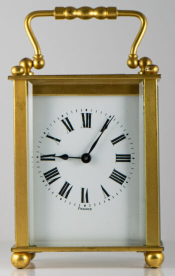 France Brass Carriage clock 3