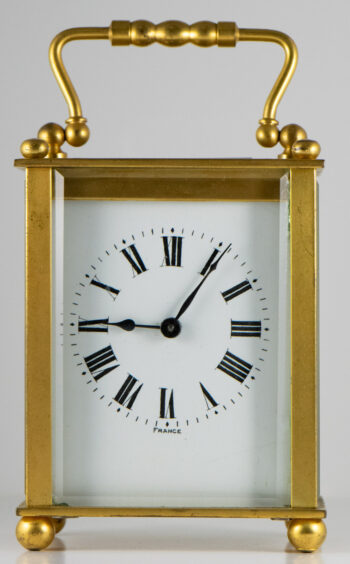 France Brass Carriage clock 4