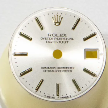 Rolex Ladies Dial Only Oyster Perpetual Silver Stick 3