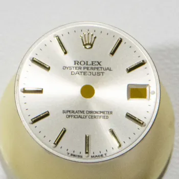 Rolex Ladies Dial Only Oyster Perpetual Silver Stick 7