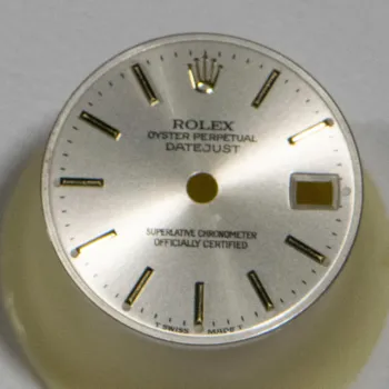 Rolex Ladies Dial Only Oyster Perpetual Silver Stick 5
