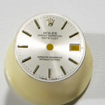 Rolex Ladies Dial Only Oyster Perpetual Silver Stick 1