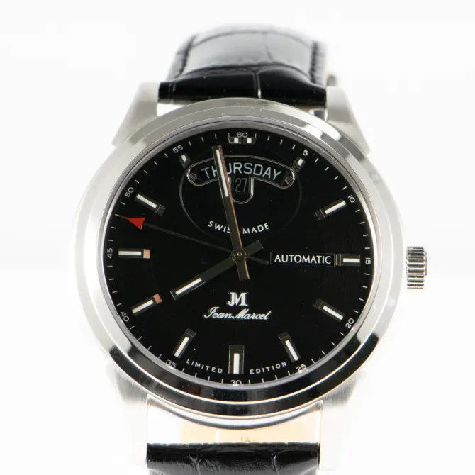 JM 160 267 Stainless Steel 276 300 Bk Leather Band 12