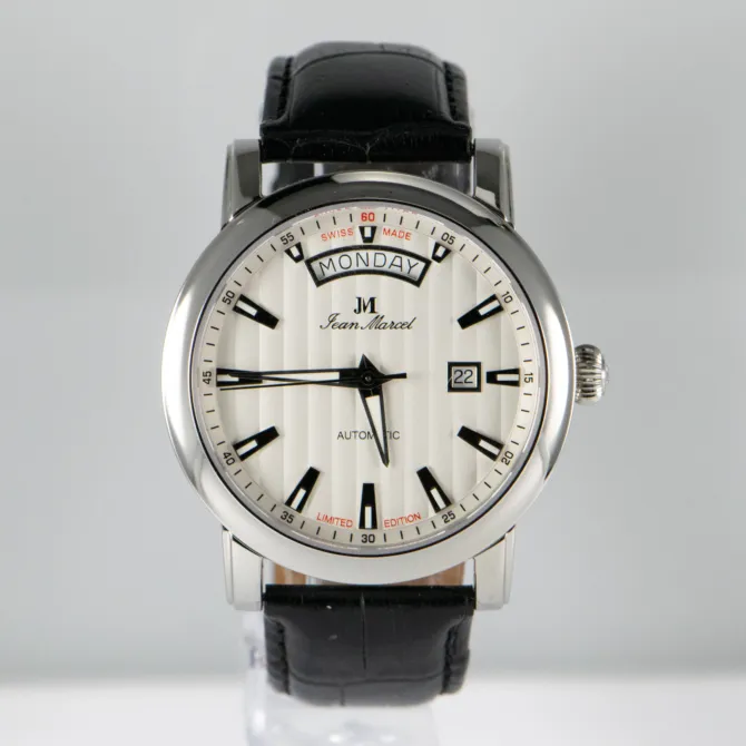 JM 160 252 Stainless Steel 029 300 Bk Leather Band 12