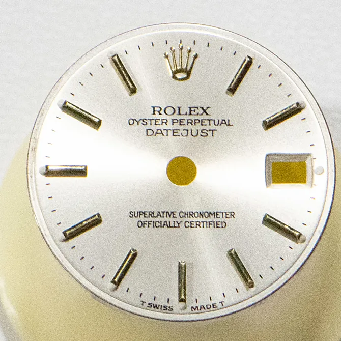 Rolex Ladies Dial Only Oyster Perpetual Silver Stick 3
