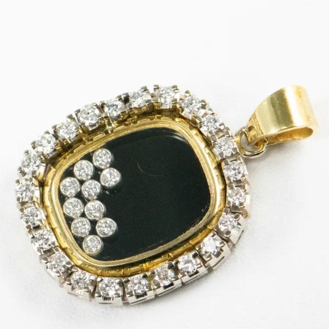 18 K Chopard Pendant Close up 4 and back 1