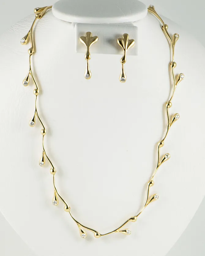 18 K Y Gold Necklace with Diamonds Set 2 2020 12 04 051426
