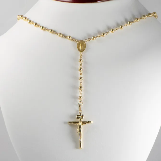 18 K Gold Rosary 1