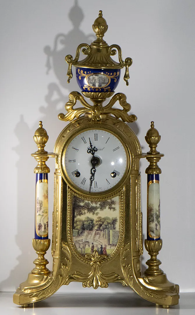 Imperial Brass mantel Clock 1