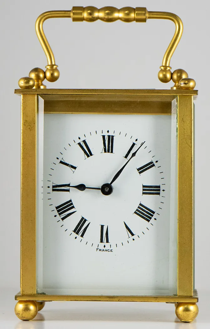 France Brass Carriage clock 6